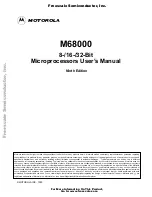 Preview for 1 page of Motorola M68000 User Manual