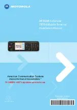 Motorola M80NCA6TZ5AN Installation Manual preview