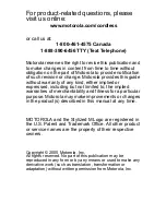 Preview for 2 page of Motorola MA3150 Series User Manual