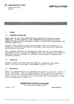 Preview for 12 page of Motorola Micom 1000 Instruction Manual