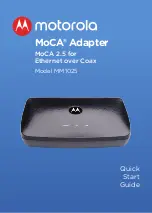 Preview for 1 page of Motorola MoCA MM1025 Quick Start Manual