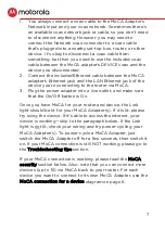 Preview for 8 page of Motorola MoCA MM1025 Quick Start Manual