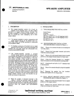 Preview for 3 page of Motorola Mostar HSN1000A Instruction Manual