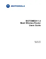 Motorola Motomesh 1.0 User Manual preview
