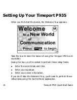 Preview for 17 page of Motorola P935 - 1 Quick Start Manual