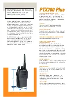 Preview for 2 page of Motorola PTX700 Plus Manual