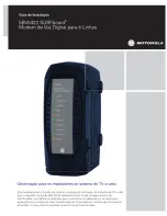 Preview for 1 page of Motorola SBV5322 SURFBOARD DIGITAL VOICE MODEM - annexe 4 (Portuguese) Guia De Instalação