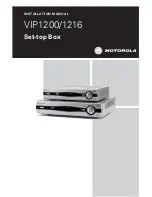 Preview for 1 page of Motorola SET-TOP BOX VIP1216 Installation Manual