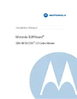 Preview for 1 page of Motorola SURFboard SB6180 Installation Manual