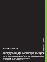 Motorola T305 BULK Manual preview