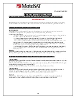 Preview for 18 page of MotoSAT Nomad SD2 User Manual