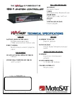 Preview for 2 page of MotoSAT WM 1431 Specifications