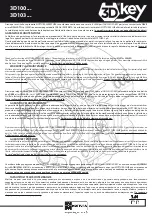 Mottura 3D Key 3D100 Series Instructions preview