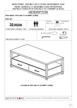 Preview for 9 page of Mountrose CHICAGO TV CABINET Manual