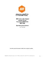 Mountz MSP1069 Operating Instructions Manual preview