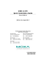 Moxa Technologies AirWorks AWK-1137C Quick Installation Manual preview