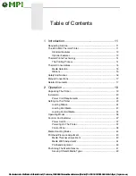Preview for 5 page of MPI InfoPrint 6700-M40 Series User Manual