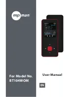 MPMan BT104WOM User Manual preview