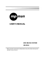 MPMan XR-DV30 User Manual preview