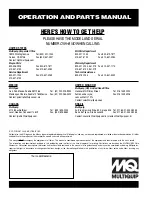 Preview for 72 page of MQ Multiquip Mikasa MVC-64H Operation And Parts Manual