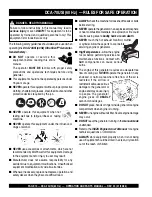 Preview for 10 page of MQ Power MQ POWER WhisperWatt DCA70USI Operation And Parts Manual