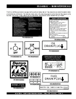 Preview for 21 page of MQ Power WHISPERWATT DCA-60SSAI Parts And Operation Manual