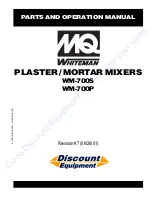 MQ Whiteman WM-700P Parts And Operation Manual preview