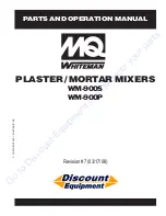 Preview for 1 page of MQ Whiteman WM-900P Parts And Operation Manual