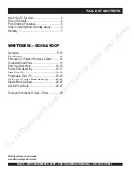 Preview for 4 page of MQ Whiteman WM-900P Parts And Operation Manual