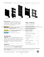 Preview for 2 page of mr. steam WX24 Installation And Operating Instructions Manual