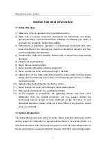 Preview for 4 page of MRC CWN-1.6KW User'S Operating Manual