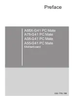 MSI A55-G41 PC Mate Product Manual preview