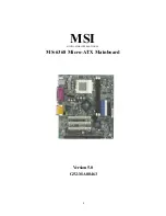 MSI MS-6368 User Manual preview