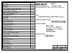 MSI MS-6507 Wiring Diagram preview