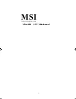 Preview for 1 page of MSI MS-6585 Technical Manual