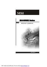 MSI MS-9830 User Manual preview