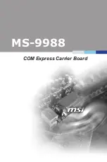 Preview for 1 page of MSI MS-9988 Manual