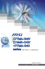 MSI Z75MA-G43 Series Manual preview