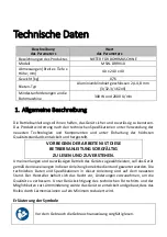 Preview for 3 page of MSW Motor Technics MSW-DRRV10 User Manual