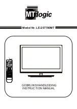 Preview for 1 page of MT Logic LE-207780MT Instruction Manual