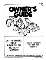 MTD 12560-7 Owner'S Manual preview