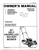 MTD 128-270A Owner'S Manual preview