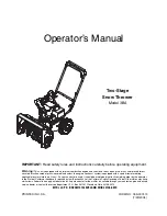 MTD 3BA Operator'S Manual preview