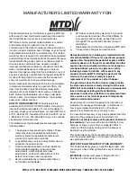 Preview for 20 page of MTD 454 Operator'S Manual