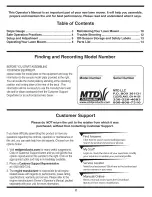 Preview for 2 page of MTD 566Q Operator'S Manual