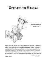 MTD 640 Operator'S Manual preview