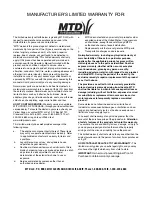 Preview for 28 page of MTD 6FE Operator'S Manual