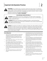 Preview for 3 page of MTD 800 Series Operator'S Manual