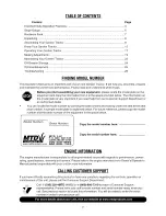 Preview for 2 page of MTD 820 Series Operator'S Manual