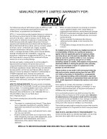 Preview for 56 page of MTD 820 Series Operator'S Manual